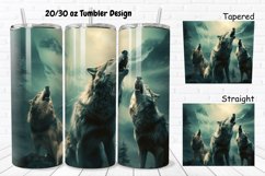 Howling Wolves Mystical Wolves 20/30oz Skinny Tumbler Product Image 1