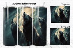 Howling Wolves Mystical Wolves 20/30oz Skinny Tumbler Product Image 1