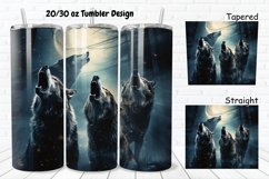 Howling Wolves Mystical Wolves 20/30oz Skinny Tumbler Product Image 1