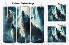Howling Wolves Mystical Wolves 20/30oz Skinny Tumbler Product Image 1