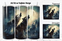 Howling Wolves Mystical Wolves 20/30oz Skinny Tumbler Product Image 1