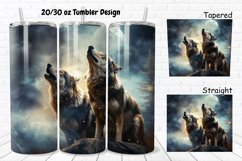 Howling Wolves Mystical Wolves 20/30oz Skinny Tumbler Product Image 1