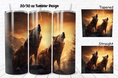 Howling Wolves Mystical Wolves 20/30oz Skinny Tumbler Product Image 1