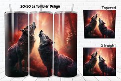 Howling Wolves Mystical Wolves 20/30oz Skinny Tumbler Product Image 1