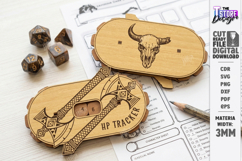 DND Health Point Tracker Laser Cut | HP Tracker Glowforge Product Image 1