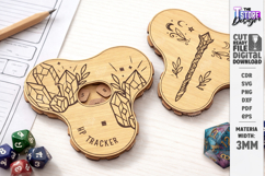 DND Health Point Trackers Laser Cut | HP Tracker Glowforge Product Image 4
