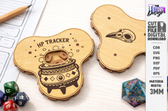 DND Health Point Tracker Laser Cut | HP Tracker Glowforge Product Image 1
