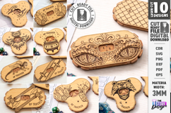 DND Health Point Trackers Laser Cut | HP Tracker Glowforge Product Image 1