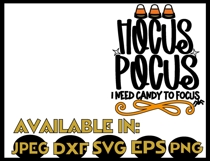 Fall SVG JPEG Silhouette Cricut Halloween candy corn focus Product Image 2