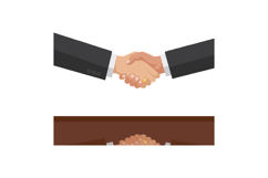 Handshake business agreement partnership collaboration vecto Product Image 1