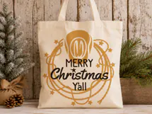 Western Christmas SVG | Cowboy Hat Merry Christmas Y’all Product Image 8