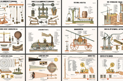 12 Prints Czech Engineering Diagrams Restored Images Product Image 2