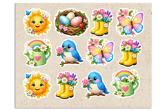 Spring. Print &amp; Cut Stickers PNG Product Image 2