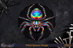 Halloween Wind Spinner | Holographic Design | Spider Product Image 1