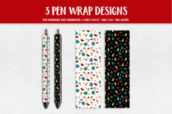 Tropical Pen Wrap Sublimation or Waterslide Design PNG HSP08 Product Image 1