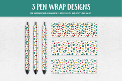 Tropical Pen Wrap Sublimation or Waterslide Design PNG HSP10 Product Image 1