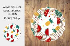 Tropical Wind Spinner Sublimation Design. Summer Spinner 07 Product Image 1