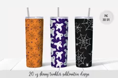 Halloween Tumbler Sublimation Wrap. Vol.1 Tumbler Design Product Image 1