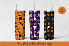 Halloween Tumbler Sublimation Wrap. Vol.3 Tumbler Design Product Image 1