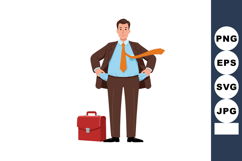 Businessman showing empty pockets financial trouble concept Product Image 1