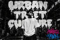Hexitags Webfont Dripping Graffiti Display Font | Bold Urban Product Image 5