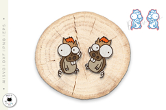 Funny Animals Stud Earrings Laser Cut Bundle Product Image 2