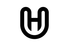 HU UH logo design Product Image 1