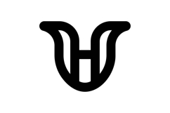 HU UH logo design Product Image 1