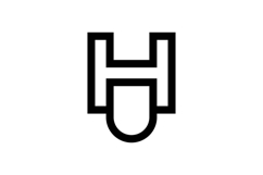HU UH logo design Product Image 1