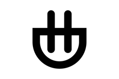 HU UH logo design Product Image 1