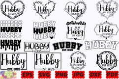 Hubby SVG | Groom SVG | Husband SVG | Mr SVG |Hubby 2025 SVG Product Image 1