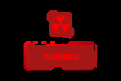 Hud attention warning sign futuristic element graphic Product Image 2