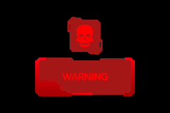 Hud attention warning sign futuristic element vector Product Image 2