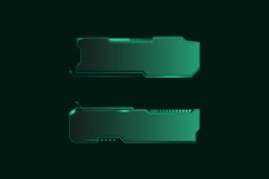 Hud futuristic frames user interface element vector Product Image 1
