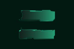 Hud futuristic frames user interface element vector Product Image 2