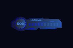 Hud futuristic progress bar sci fi interface concept Product Image 2