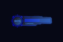 Hud futuristic progress bar sci fi interface template Product Image 1