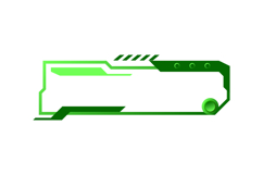 Hud gradient frame futuristic game element vector Product Image 1