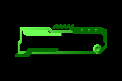 Hud gradient frame futuristic game element vector Product Image 2