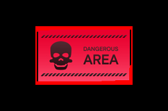 Hud interface element attention sign warning graphic Product Image 2
