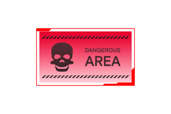 Hud interface element attention sign warning graphic Product Image 1