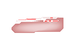 Hud panel frame futuristic overlay element gaming vector Product Image 1