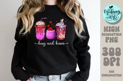 Hug and kisses png, Valentines day sublimation Product Image 2