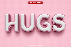 Hugs 3D editable text effect Product Image 1