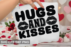 Hugs and kisses - Retro Valentine Design Product Image 1