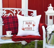 Hugs and kisses embroidery design, Valentine's Day design Product Image 3