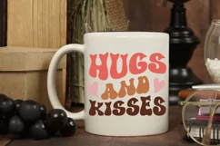 Hugs And Kisses SVG, Valentine's Day SVG Design Product Image 2