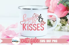 Cute Valentine sublimation shown on a white mug