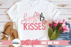 Cute Valentine SVG shown on a white t-shirt