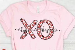 Valentine's day Hugs and Kisses XO Svg Product Image 3